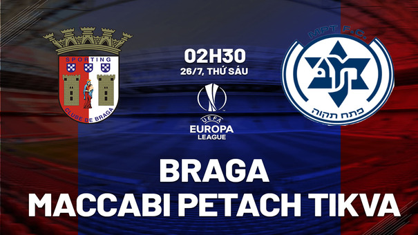 Nhận định Braga vs Maccabi Petah Tikva 2h30 ngày 26/7 (Europa League 2024/25). Hãy đến Go88 cá cược bóng đá. 