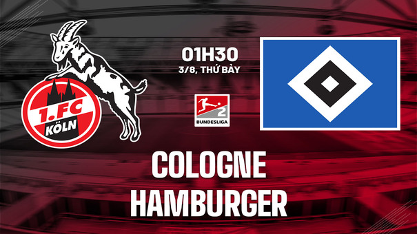 Nhận định bóng đá Cologne vs Hamburger 1h30 ngày 3/8 (Hạng 2 Đức 2024/25). Hãy đến Go88 cá cược bóng đá .