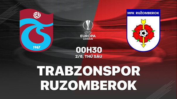 Nhận định bóng đá Trabzonspor vs Ruzomberok 0h30 ngày 2/8 (Europa League 2024/25). Hãy đến Go88 cá cược bóng đá .