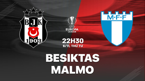 Nhận định bóng đá Besiktas vs Malmo 22h30 ngày 6/11 (Europa League 2024/25). Hãy đến GO88 cá cược bóng đá.